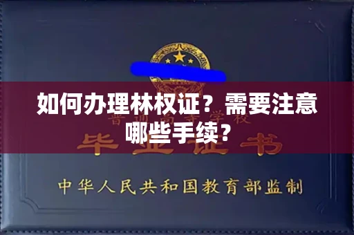 全国如何办理林权证?需要注意哪些手续?