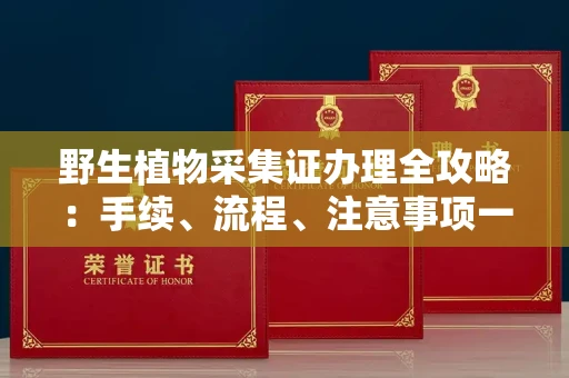 全国野生植物采集证办理全攻略:手续、流程、注意事项一网打尽